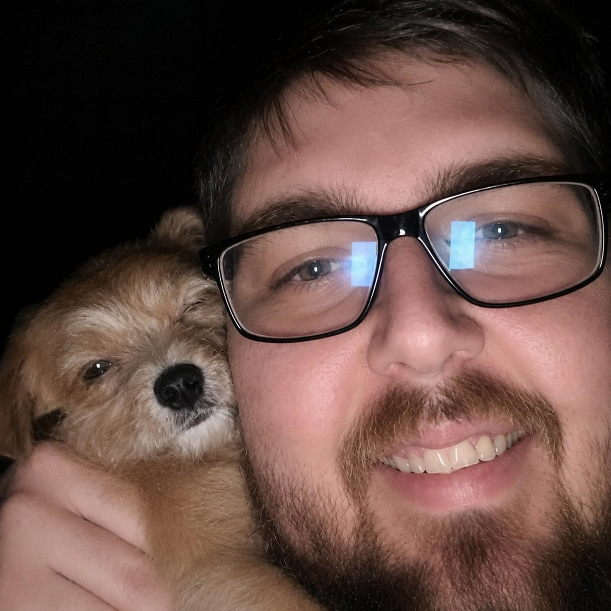 Paul Bailey with his dog